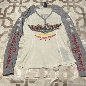 Rhinestone Long Sleeve Shirt